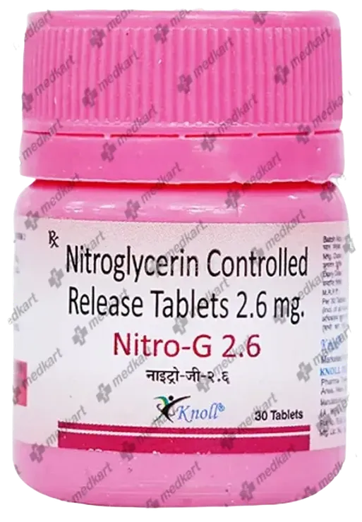 nitro g 2.6mg tablet 30's
